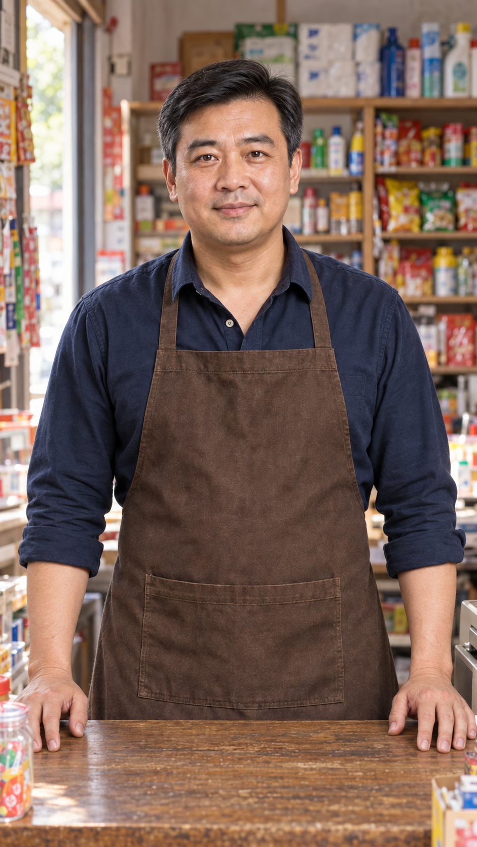 已完成：便利店单人首帧；卤味店场景待补。
